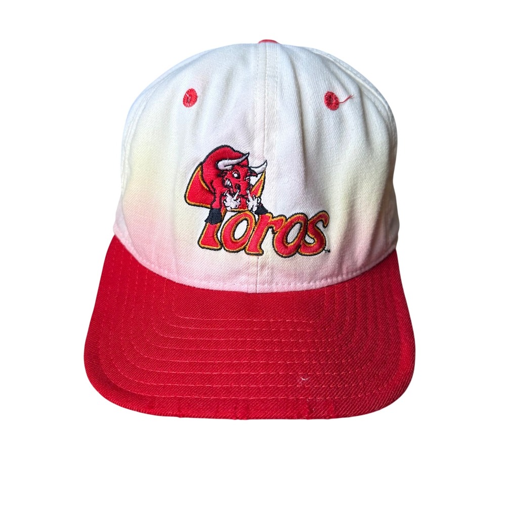 Vintage New Era Tucson Toros MiLB Fitted Hat 7 1/8 Made in USA Red White 90s